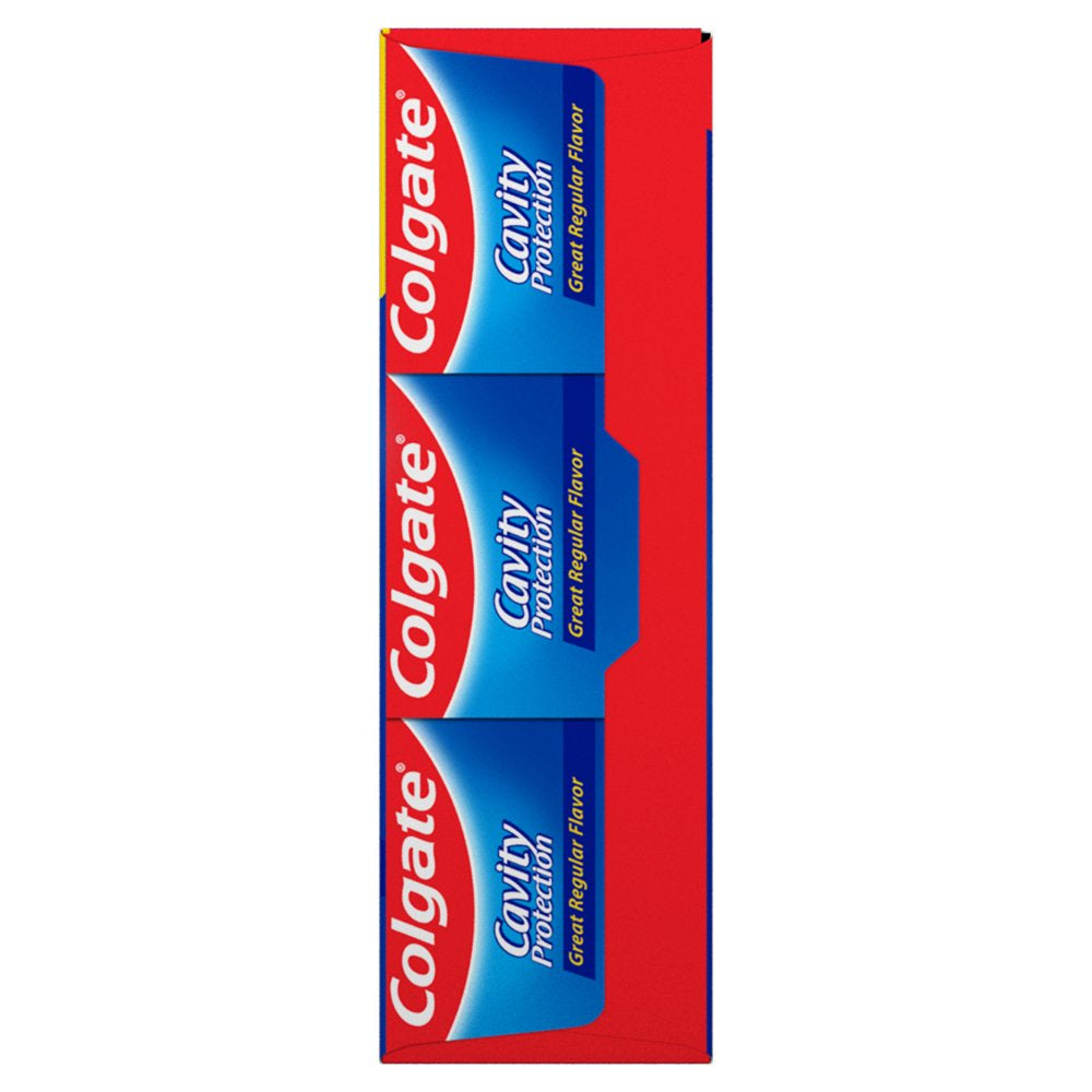 Cavity Protection Toothpaste, Great Regular Flavor, 6 Oz, 3 Pack