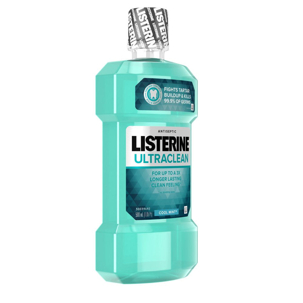 Ultraclean Antiseptic Mouthwash, Cool Mint, 2 X 500 Ml