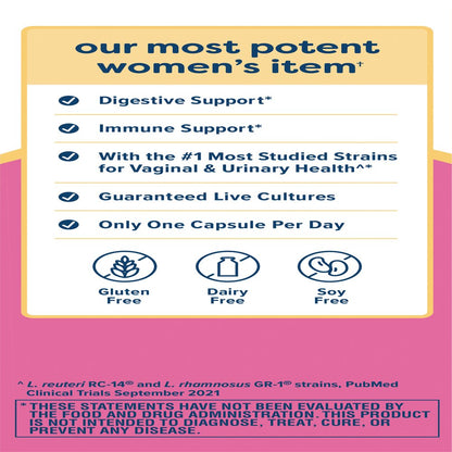 Women'S Probiotic Supplement, 30 Vegetarian Capsules, 90 Billion CFU