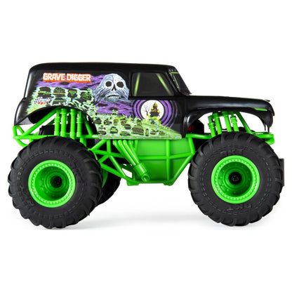 , Official Grave Digger Remote Control Monster Truck Toy, 1:24 Scale, 2.4 Ghz, for Ages 4 and Up