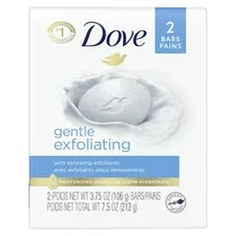Beauty Bar Gentle Exfoliating with Mild Cleanser 3.75 Oz, 2 Bars (Pack of 3)